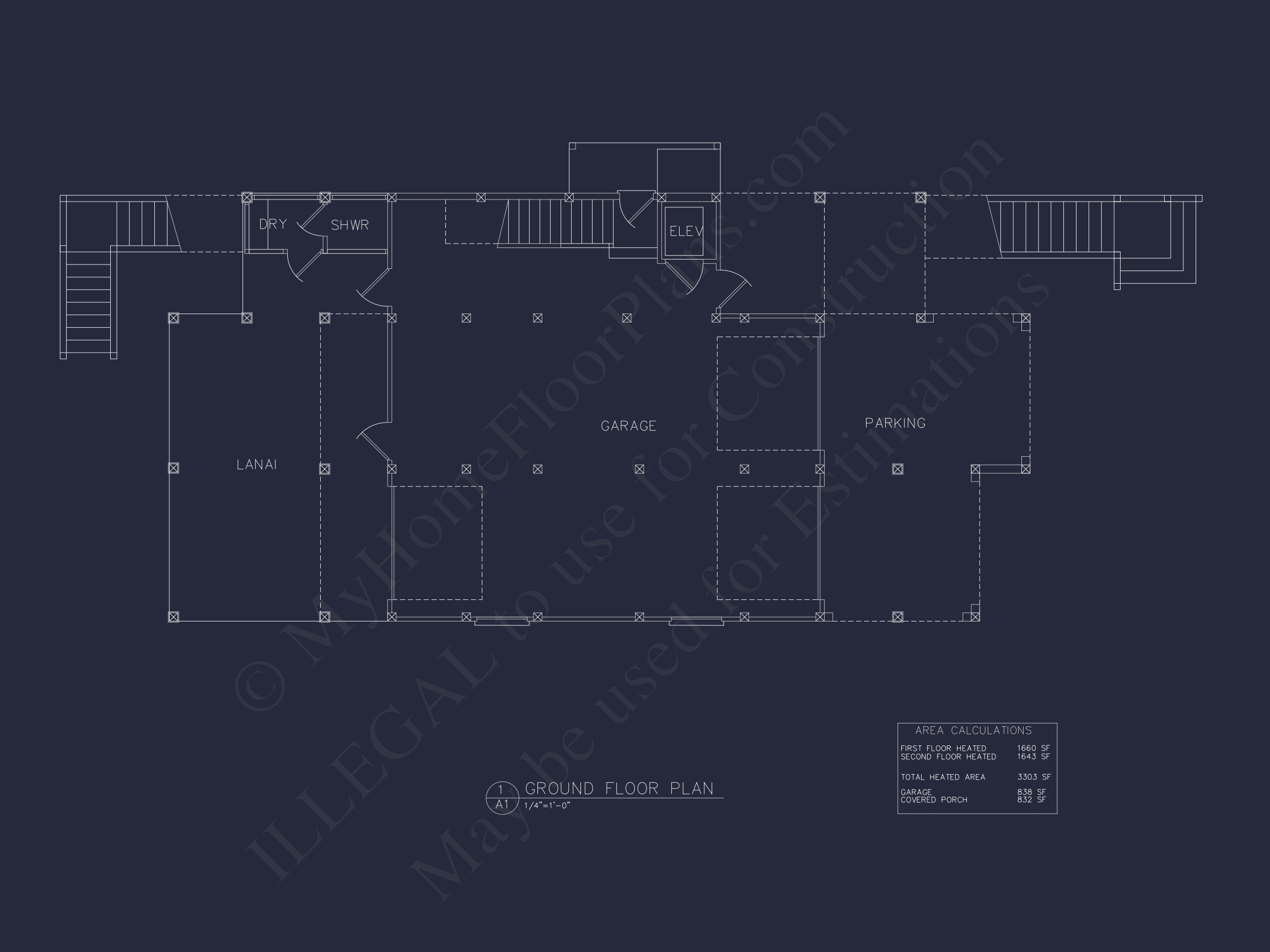 Modern Coastal Home Plan with Spacious Design and Blueprint