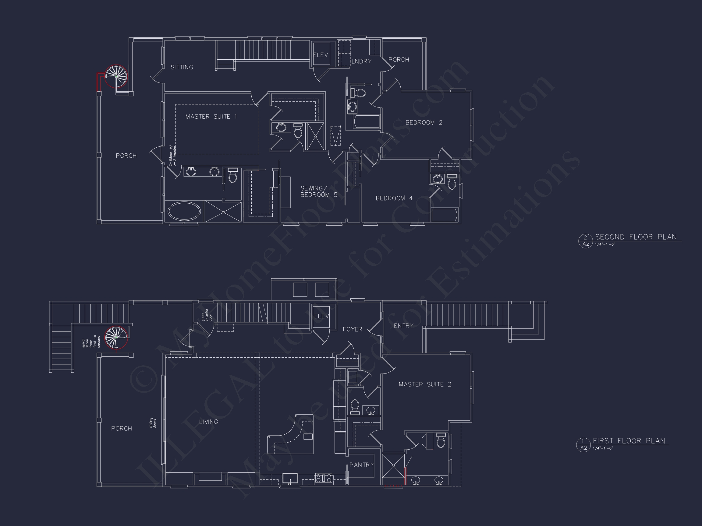 Modern Coastal Home Plan with Spacious Design and Blueprint