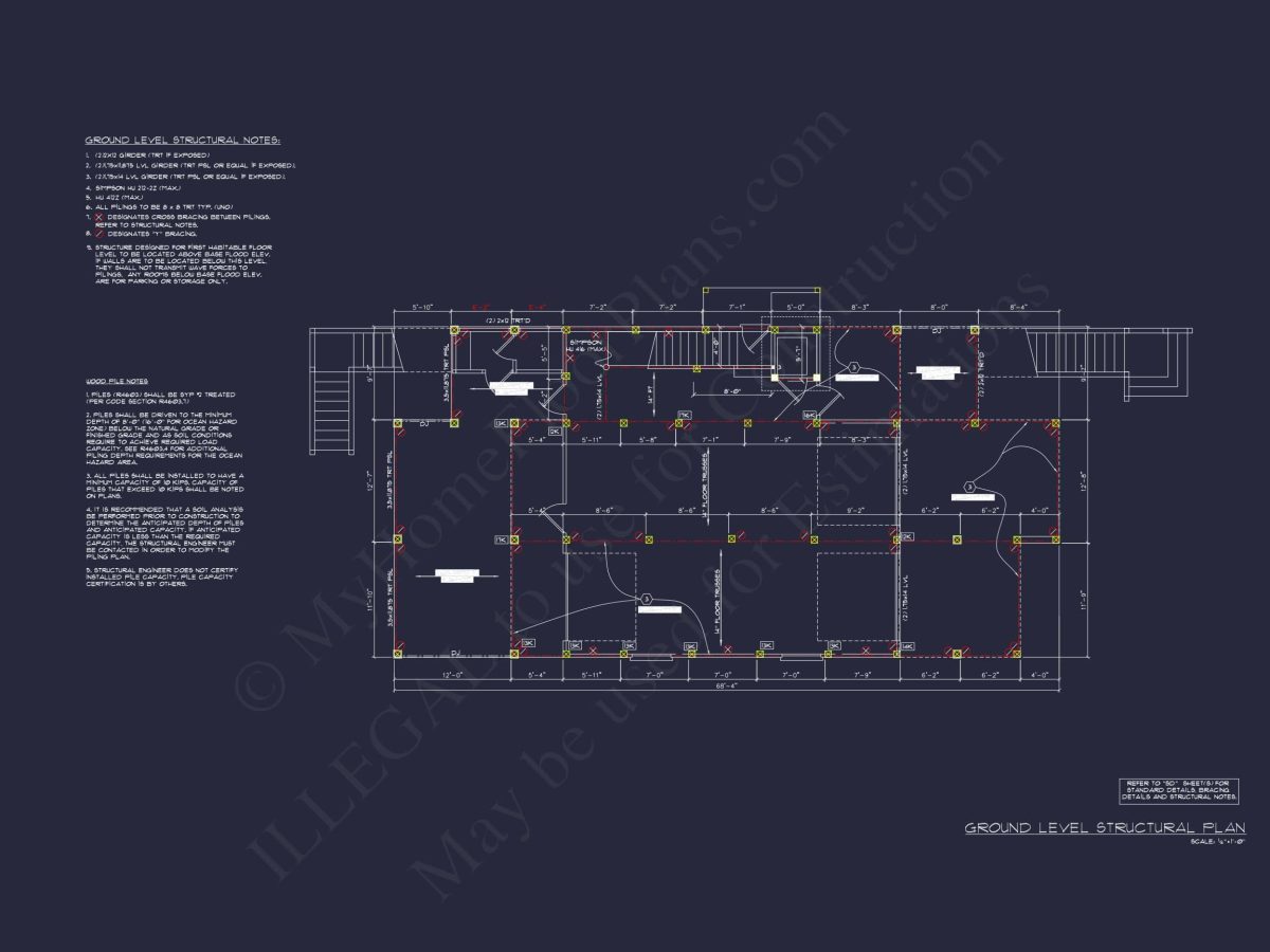 Modern Coastal house Plan with Spacious Design and Blueprint