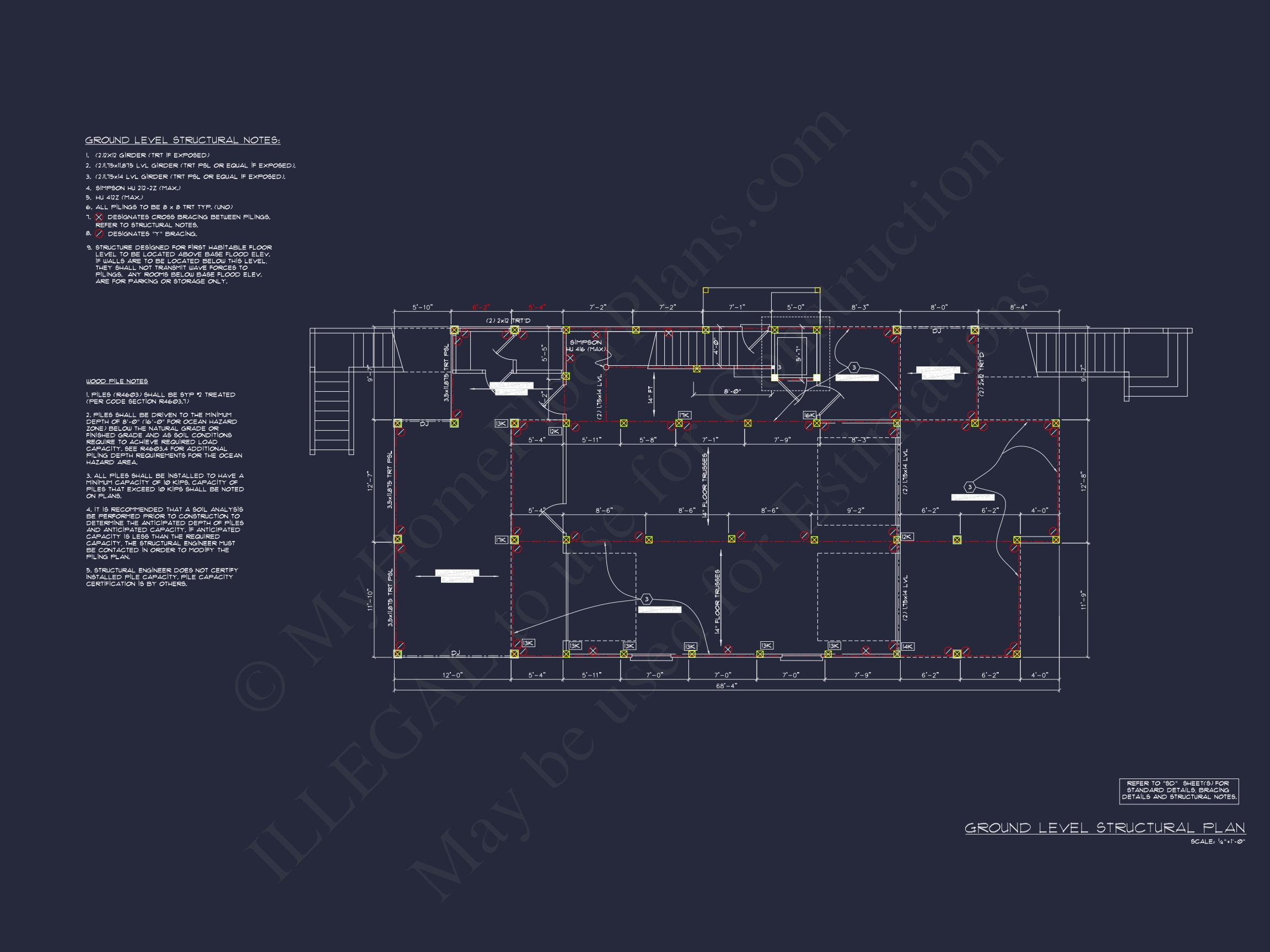 Modern Coastal Home Plan with Spacious Design and Blueprint