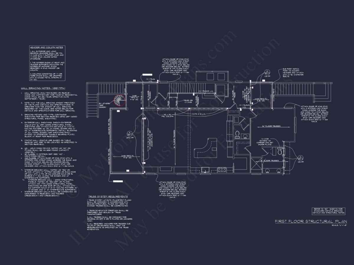 Modern Coastal house Plan with Spacious Design and Blueprint