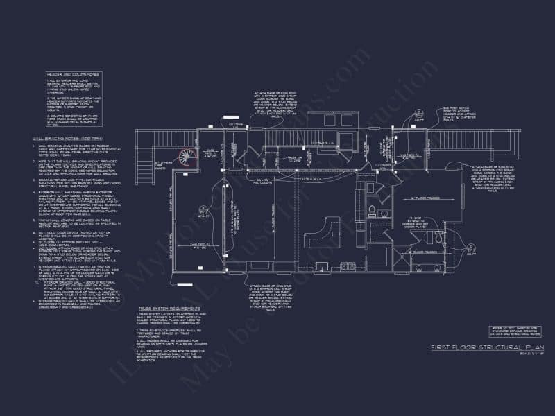 Modern Coastal house Plan with Spacious Design and Blueprint