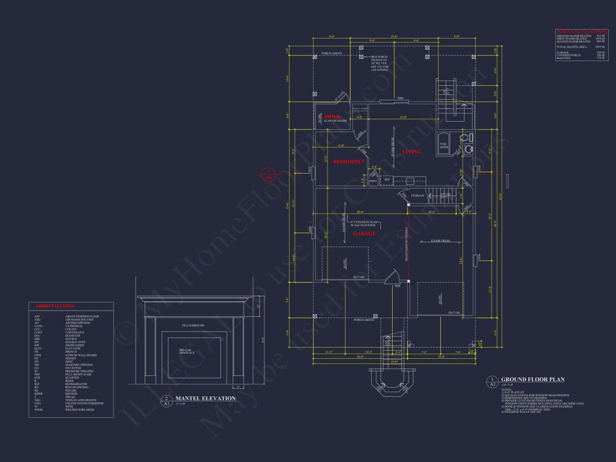 Modern Coastal house Plan with Spacious Layout and Detailed CAD Designs