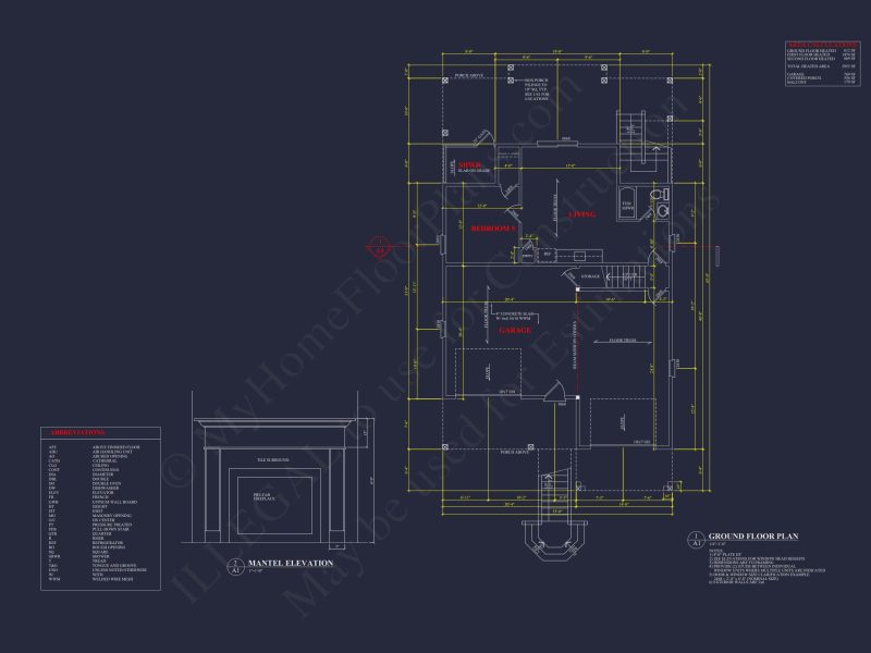 Modern Coastal house Plan with Spacious Layout and Detailed CAD Designs