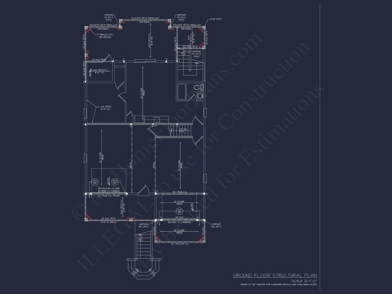 Modern Coastal house Plan with Spacious Layout and Detailed CAD Designs