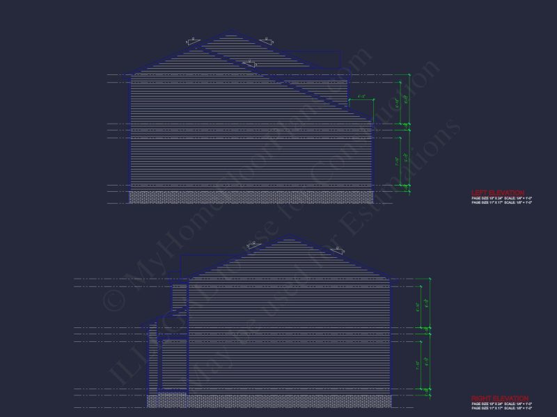 Modern Colonial house Plan with CAD Designs & Blueprints