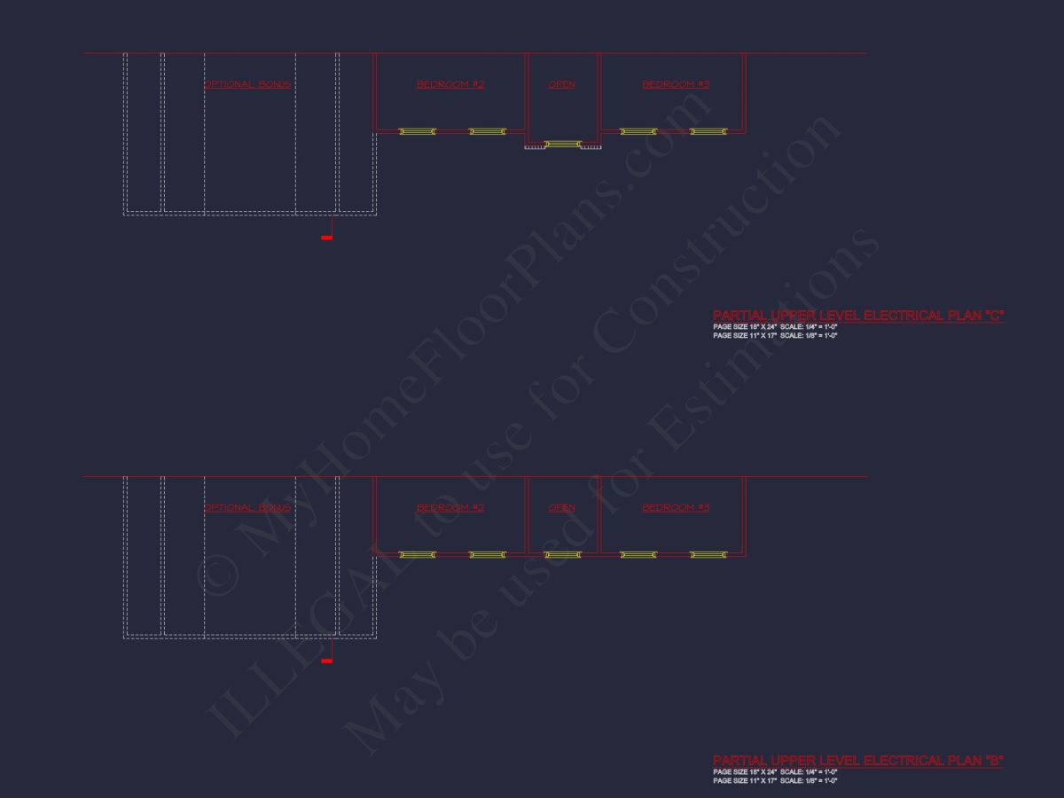 Modern Colonial house Plan with CAD Designs & Blueprints