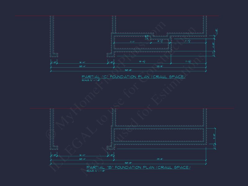 Modern Colonial house Plan with CAD Designs & Blueprints