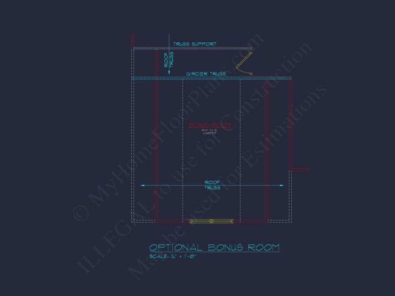 Modern Colonial house Plan with CAD Designs & Blueprints
