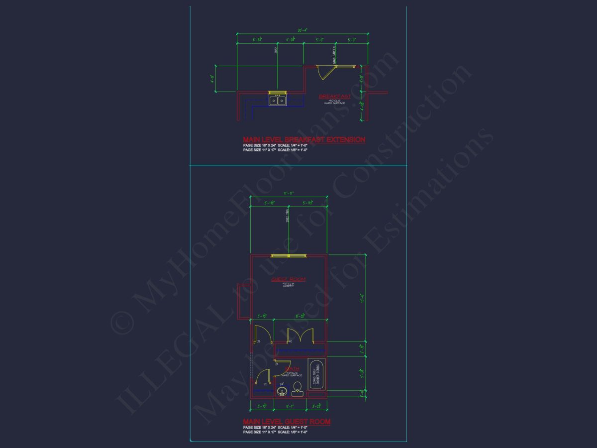 Modern Colonial house Plan with CAD Designs & Blueprints