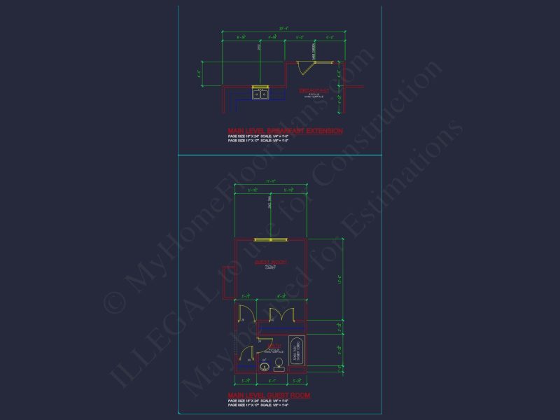 Modern Colonial house Plan with CAD Designs & Blueprints