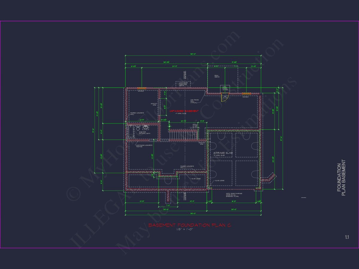 Modern Colonial house Plan with CAD Designs and Blueprints