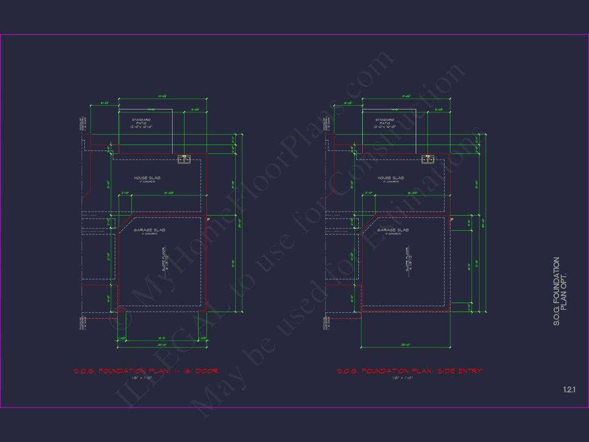Modern Colonial house Plan with CAD Designs and Blueprints