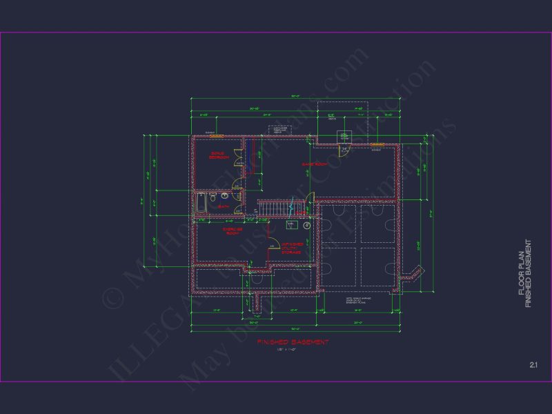 Modern Colonial house Plan with CAD Designs and Blueprints