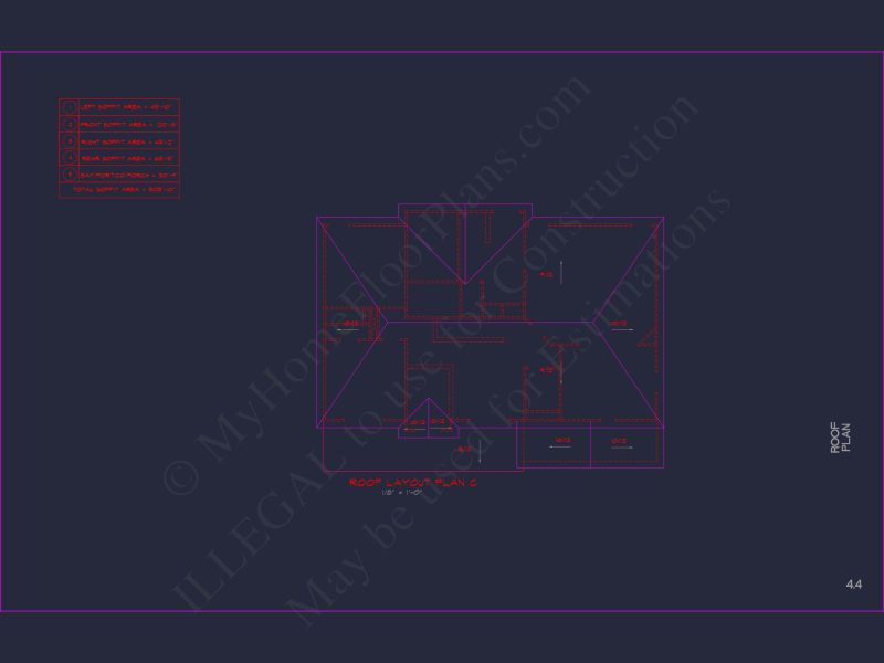 Modern Colonial house Plan with CAD Designs and Blueprints