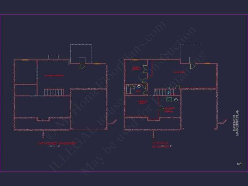 Modern Colonial house Plan with CAD Designs and Blueprints