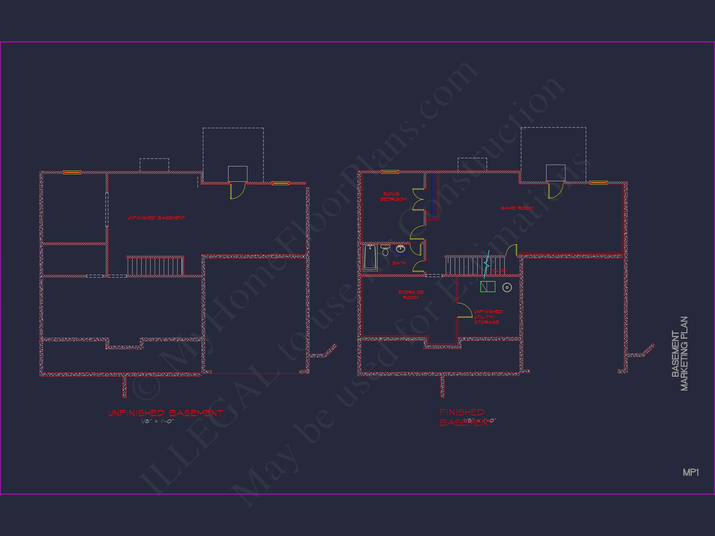 Modern Colonial house Plan with CAD Designs and Blueprints