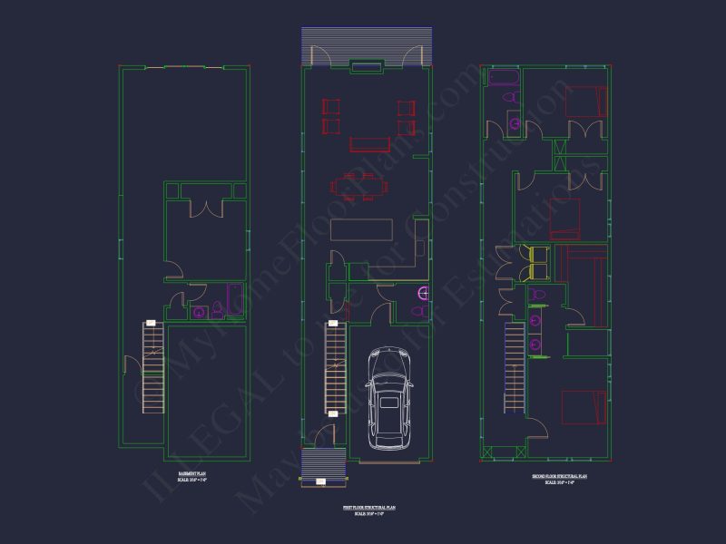 Modern Cottage house Plan with Detailed CAD Floor Designs