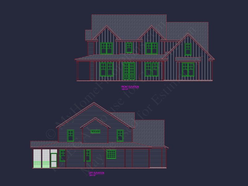 Modern Country house Plan with Spacious Floor Designs