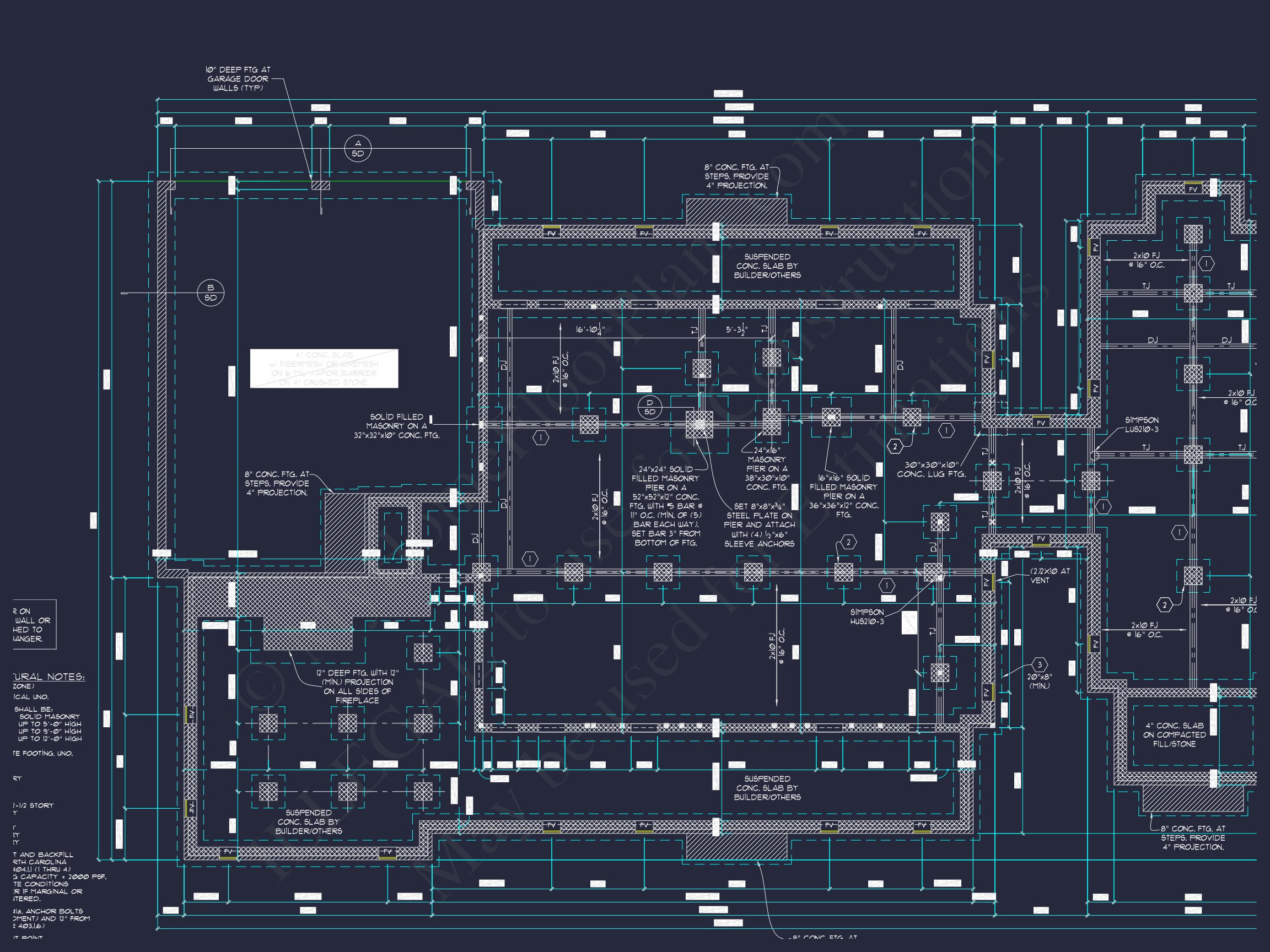 Modern Craftsman house Blueprint with Spacious Floor Plans