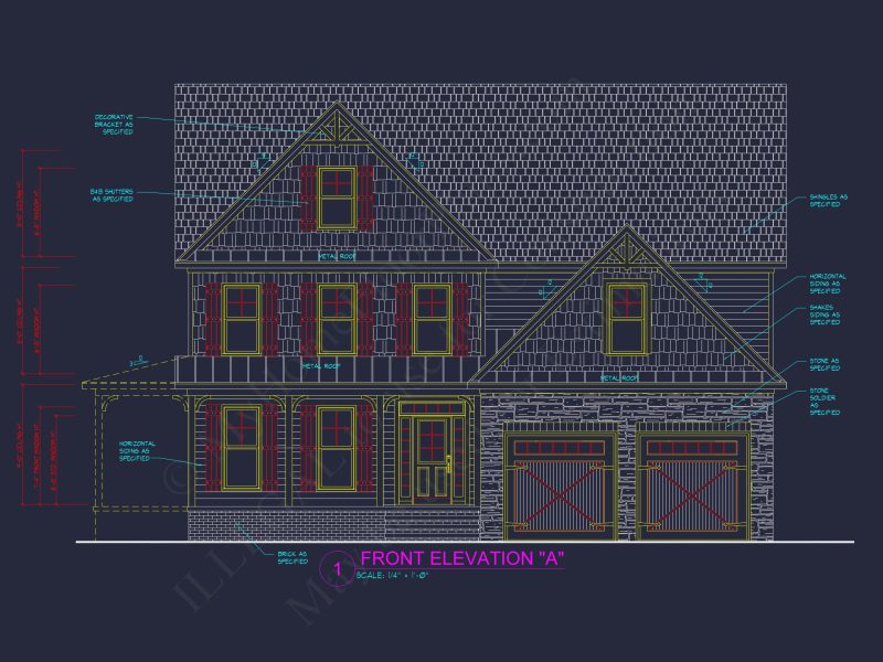 Modern Craftsman house Blueprint with Spacious Layout Design