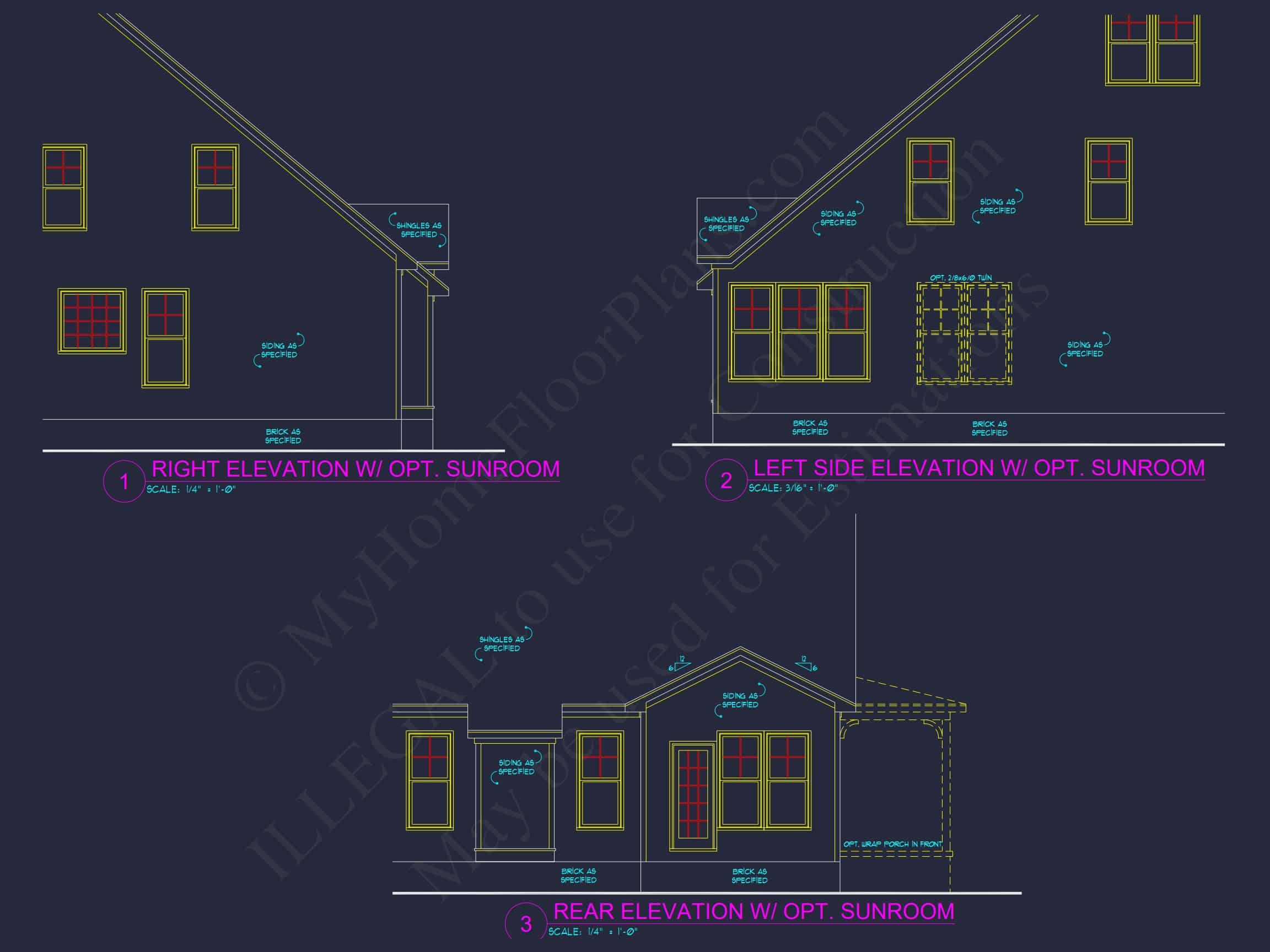 Modern Craftsman house Blueprint with Spacious Layout Design