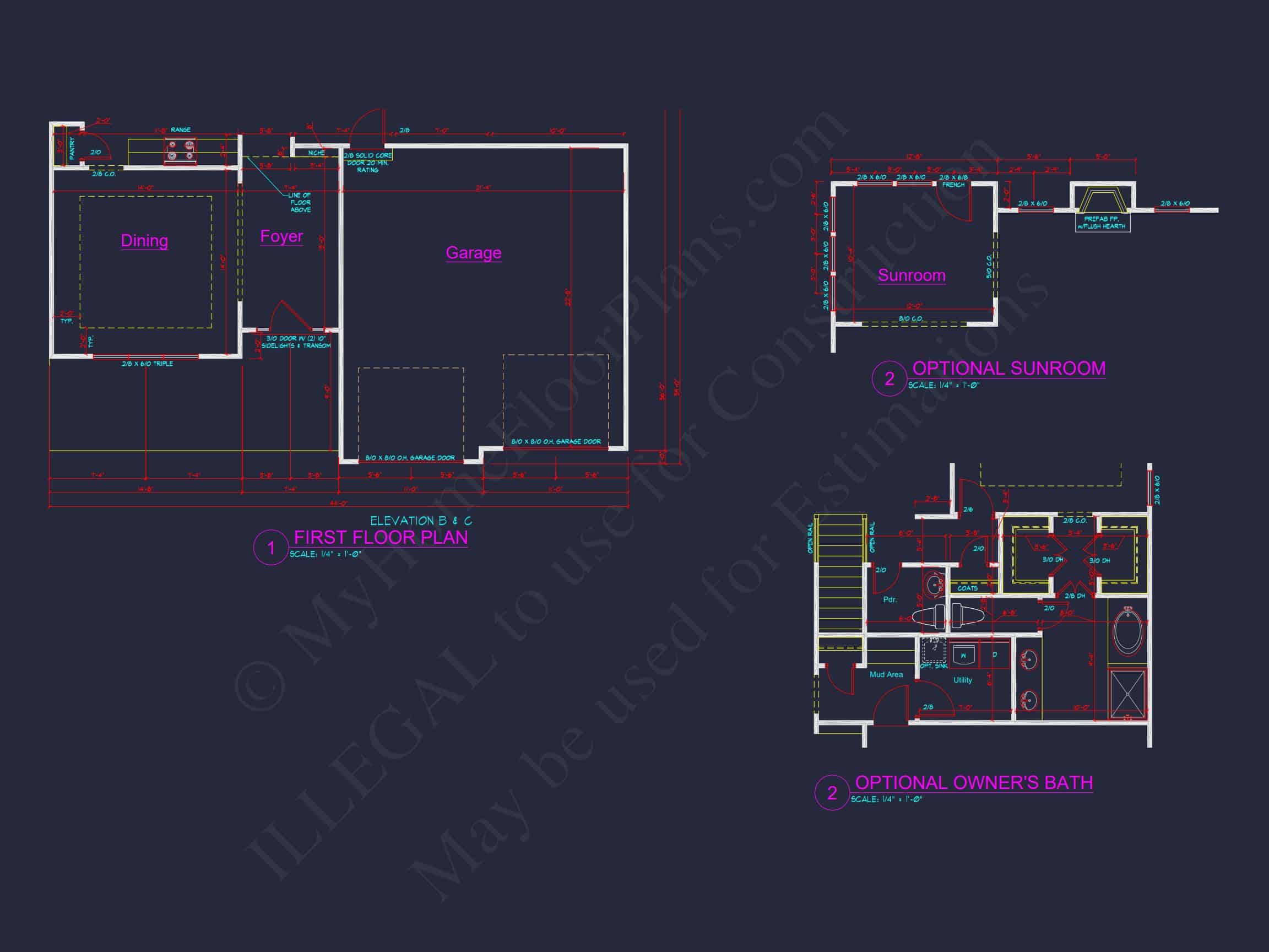 Modern Craftsman house Blueprint with Spacious Layout Design