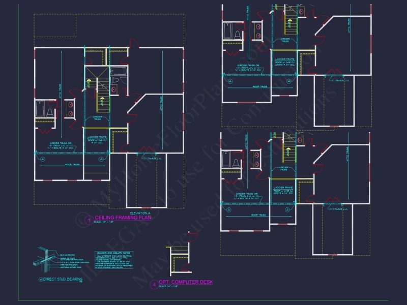 Modern Craftsman house Blueprint with Spacious Layout Design