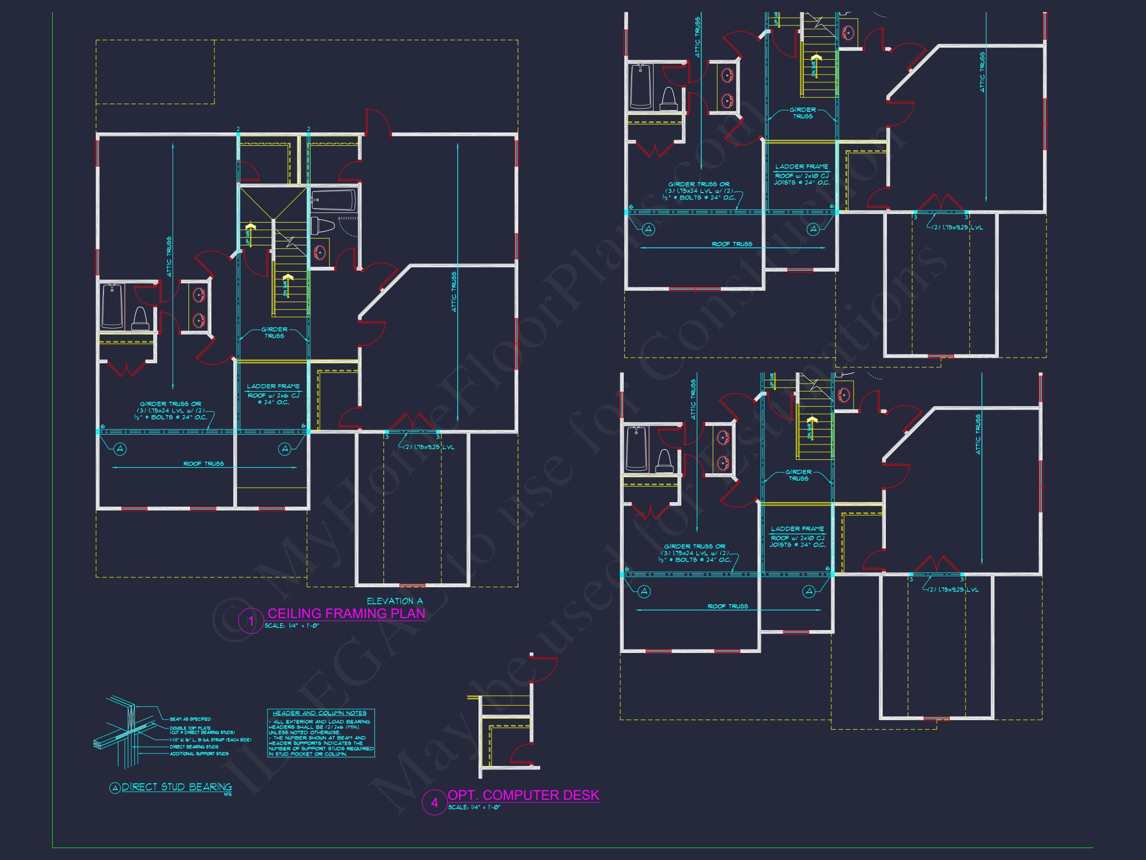 Modern Craftsman house Blueprint with Spacious Layout Design