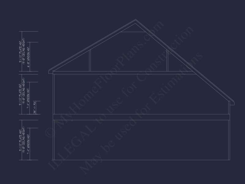 Modern Craftsman house Design - 5 Bed, 2-Car Garage Floor Plan