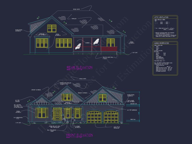 Modern Craftsman house Design Floor Plan Blueprint