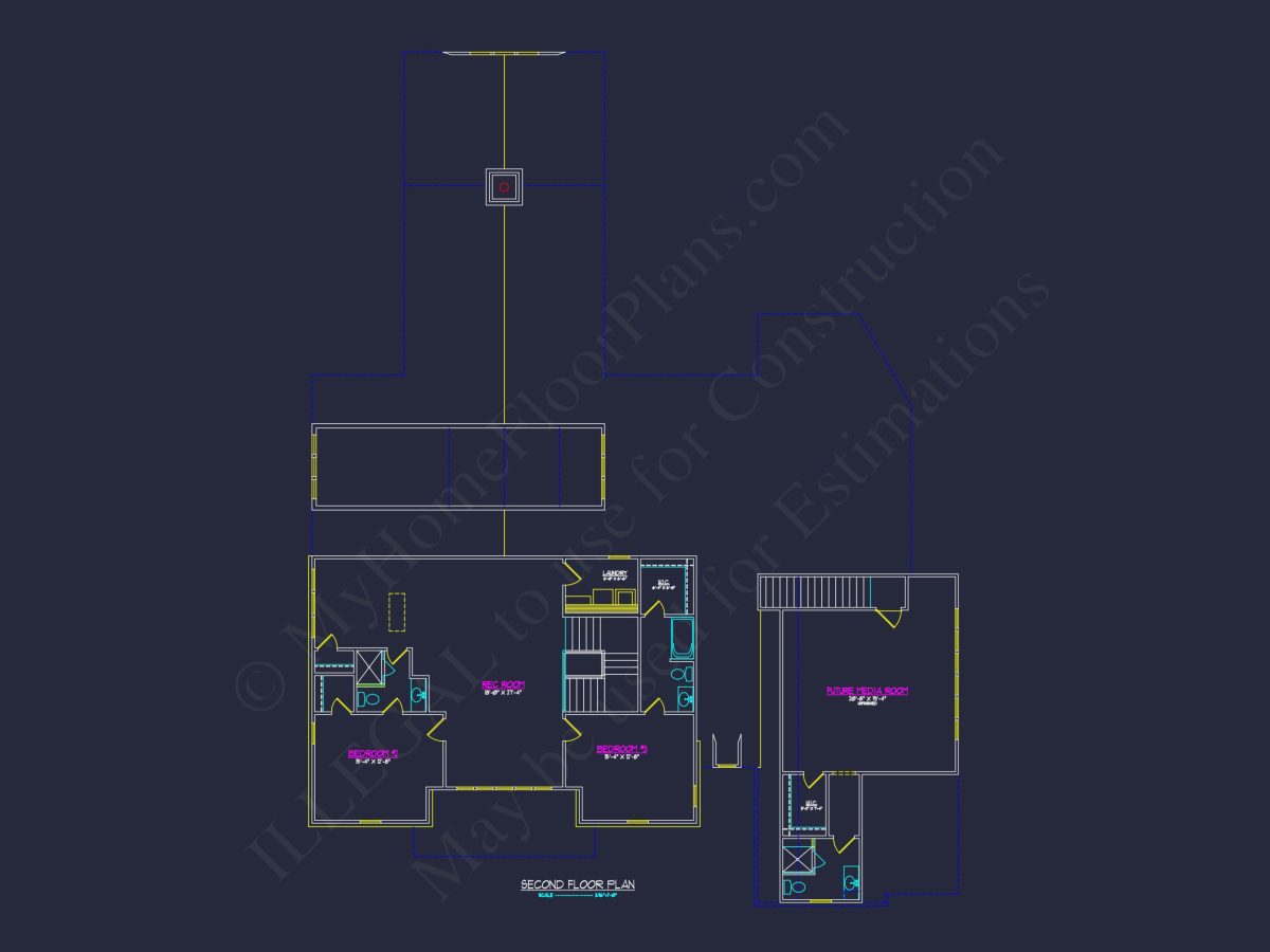 Modern Craftsman house Design with Detailed Floor Plans & CAD