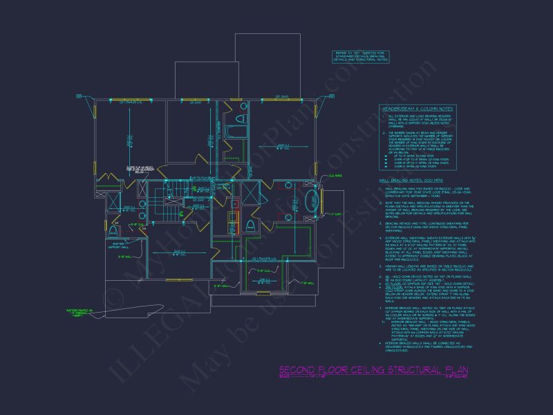 Modern Craftsman house Floor Plan with CAD Designs & Blueprints