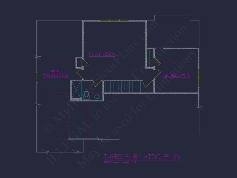 Modern Craftsman house Floor Plan with Spacious Design