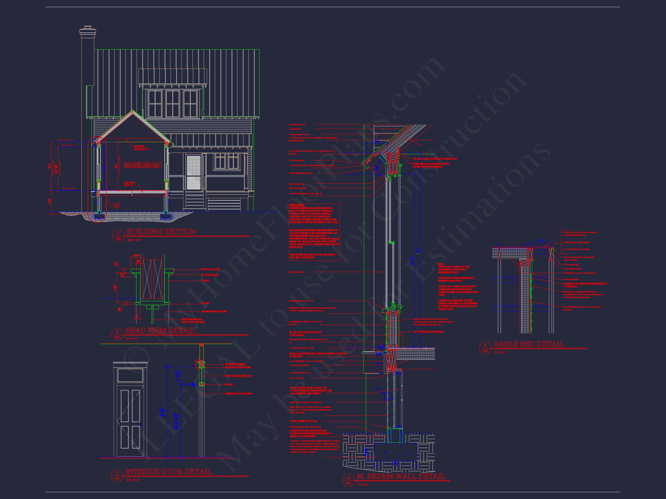 Modern Craftsman Home Plan: 1.5 Story Floor Plan Designs