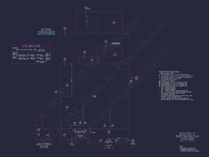 "2-story modern craftsman house plan detailed CAD blueprint"