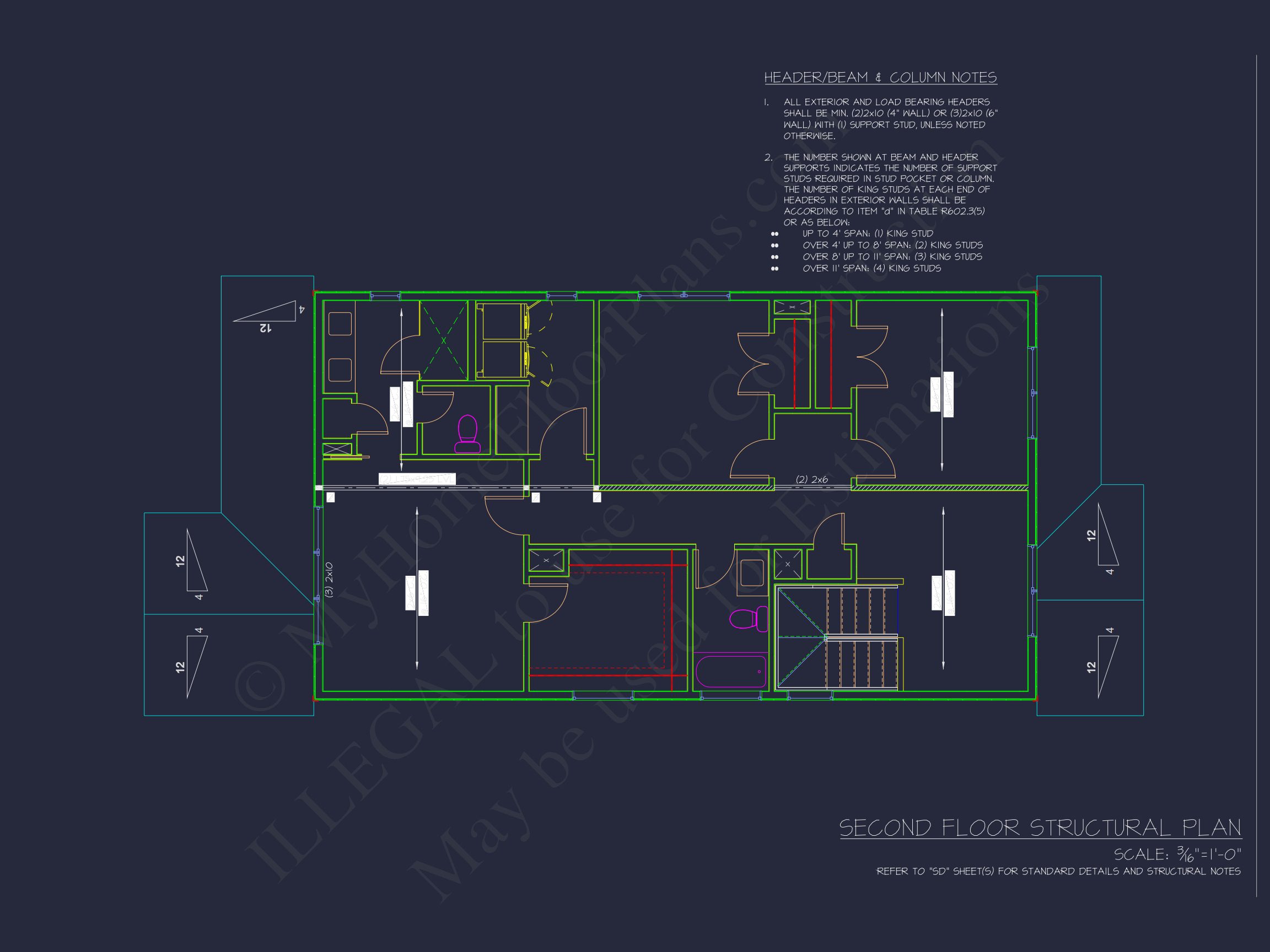 Modern Craftsman Home Plan: 2,086 Sq. Ft. Blueprint Designs