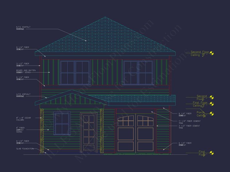Modern Craftsman house Plan: 2, 086 Sq. Ft. Blueprint Designs