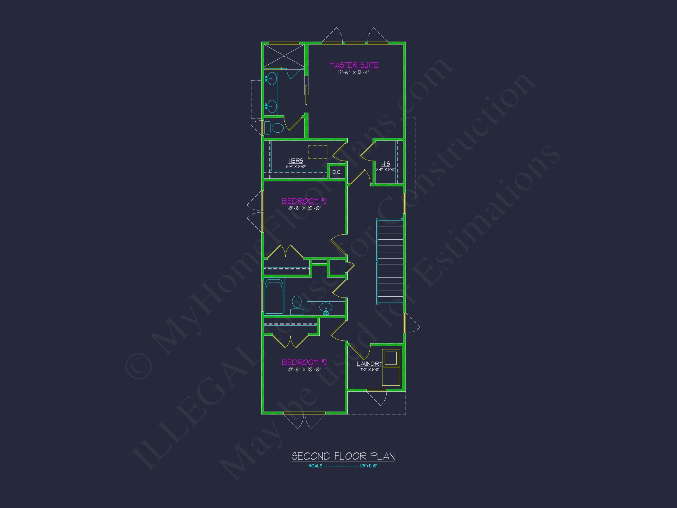 Modern Craftsman Home Plan - Architectural CAD Designs