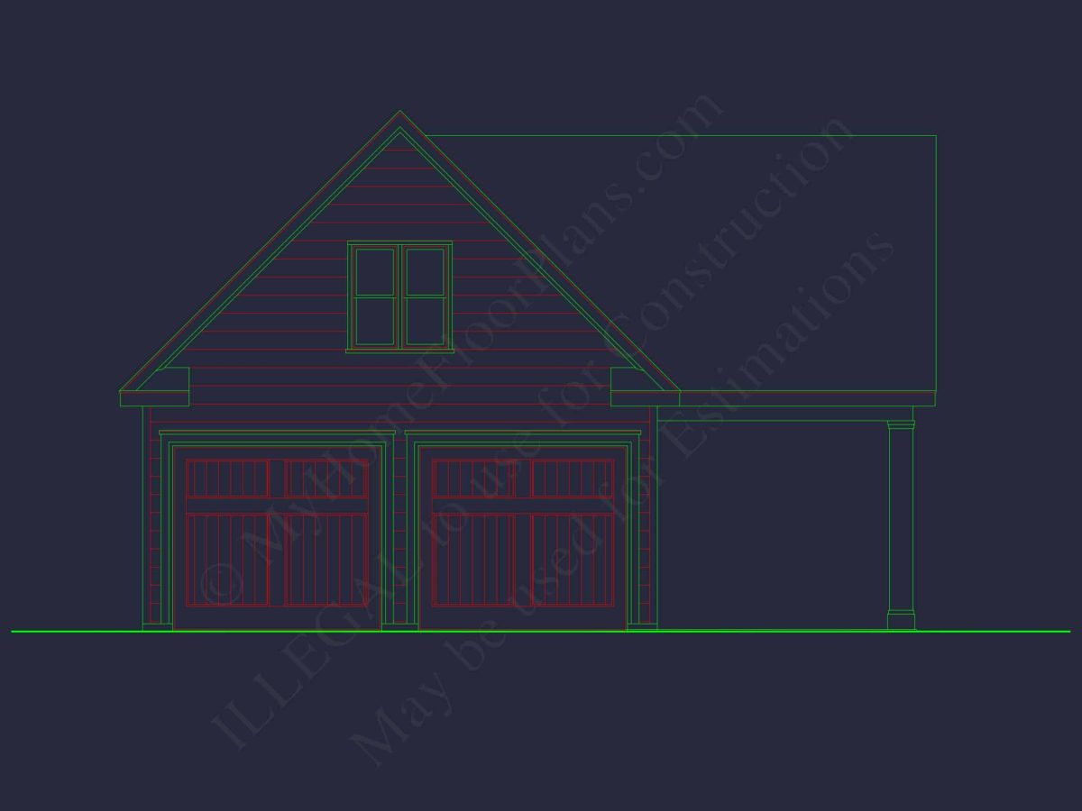 Modern Craftsman house Plan: CAD Blueprint with Floor Designs
