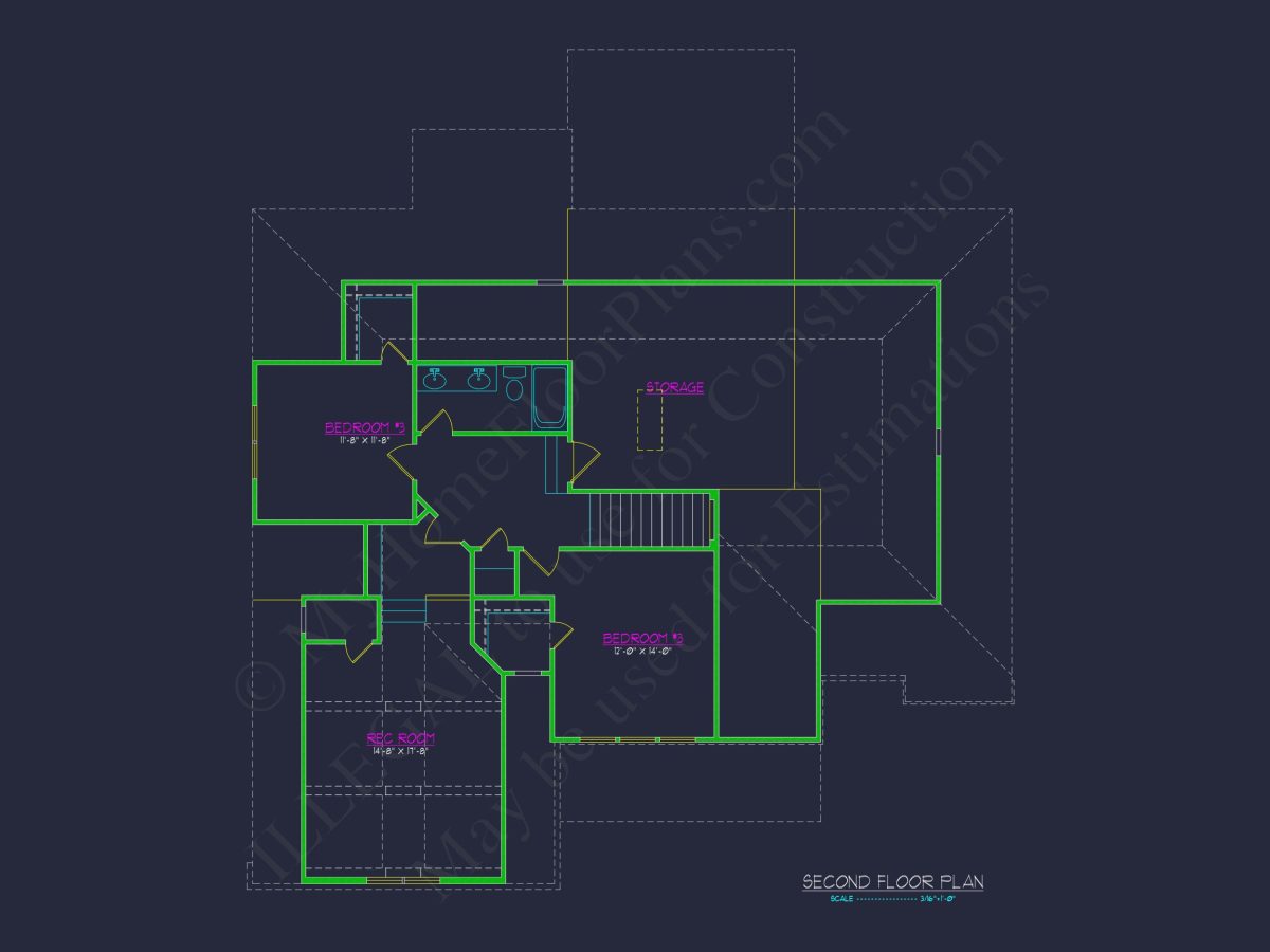 Modern Craftsman house Plan: Designer CAD Floor Plans & Blueprint
