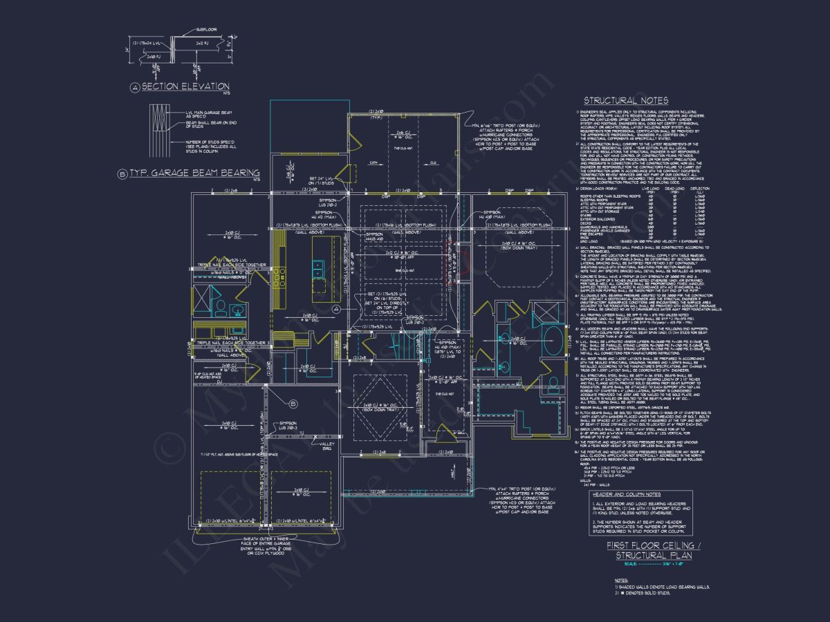 Modern Craftsman house Plan: Designer CAD Floor Plans & Blueprint