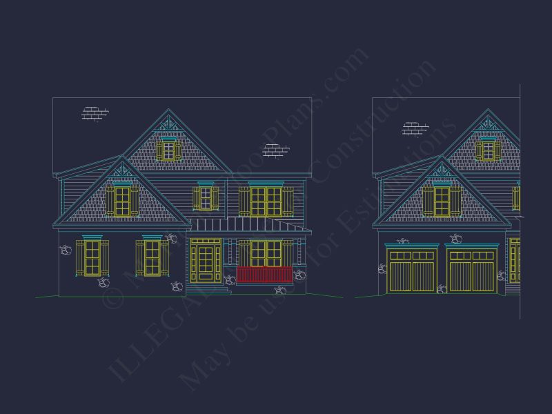 Modern Craftsman house Plan