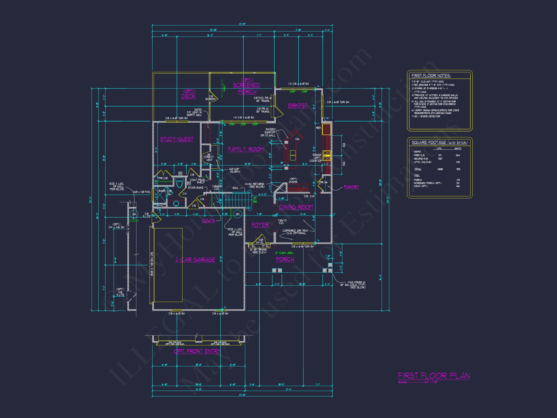 Floor Blueprint & Architecture Design
