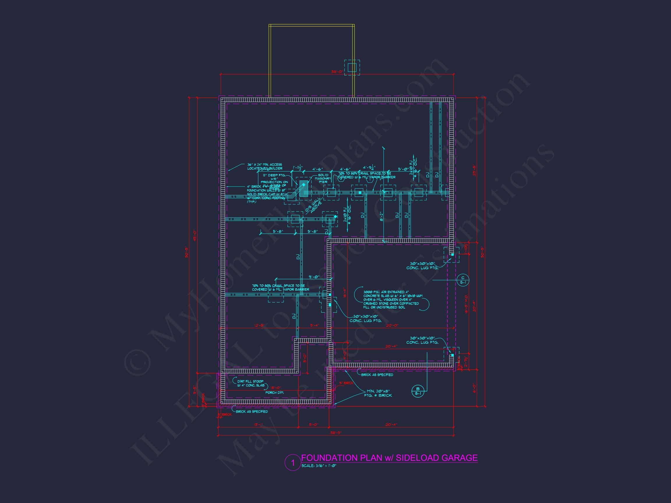 Modern Craftsman house Plan: Floor Plans,CAD & Designs