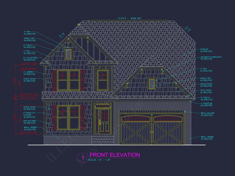 Modern Craftsman house Plan: Floor Plans, CAD & Designs