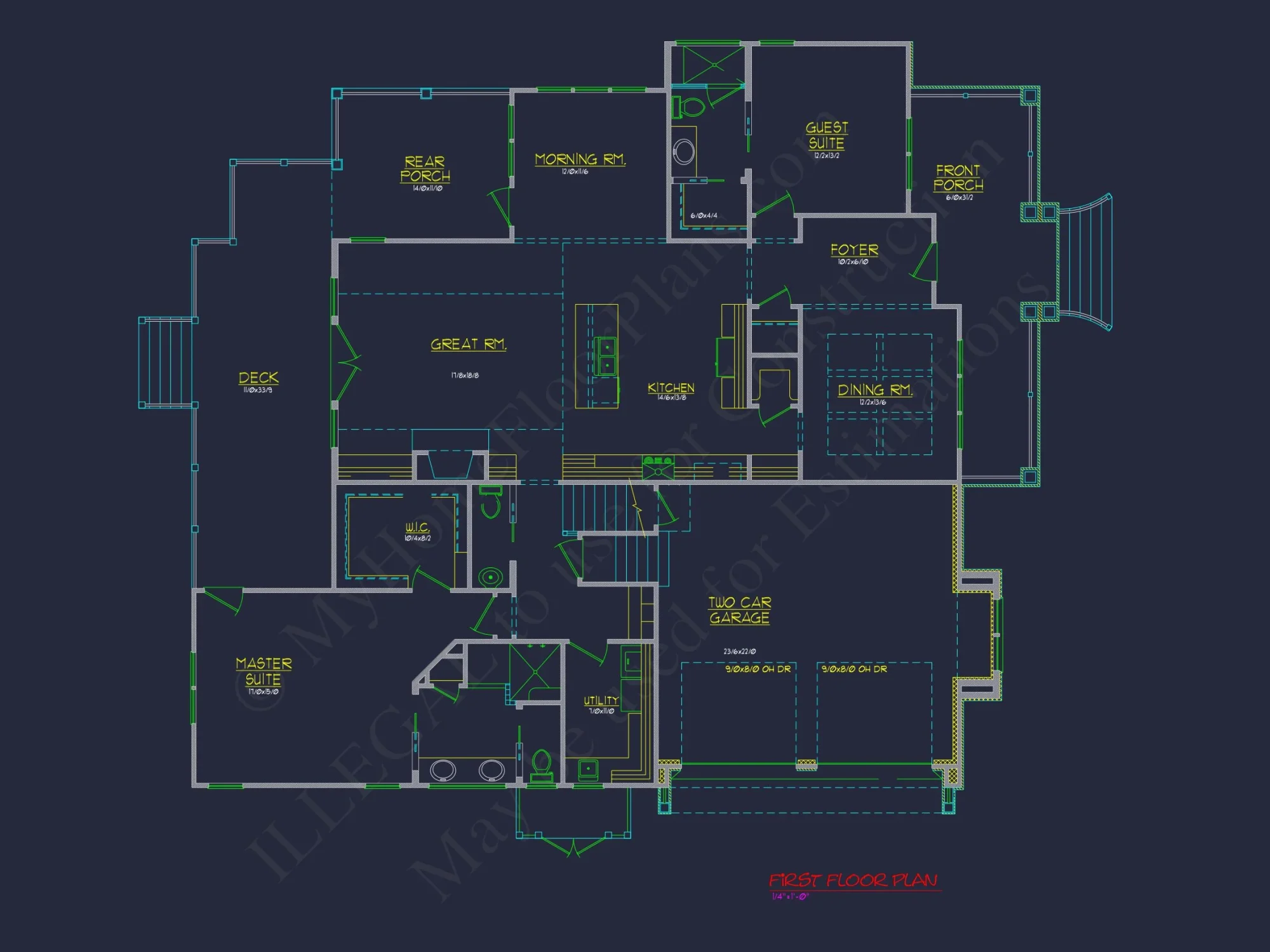 Modern Craftsman house Plan With Full CAD Designs and Blueprints