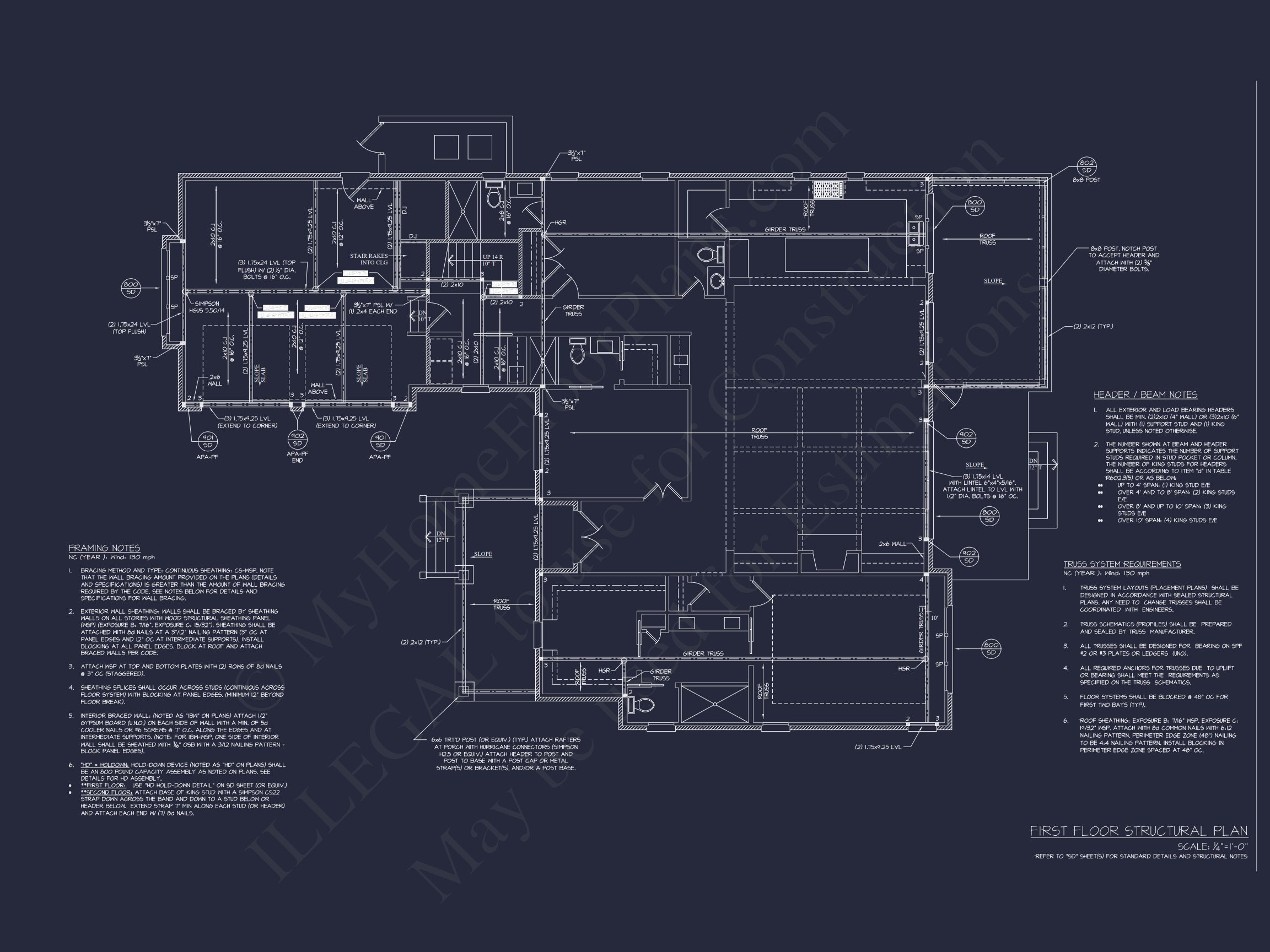 Modern Craftsman Home Plan with 1.5 Floors,CAD Designs,and Blueprint