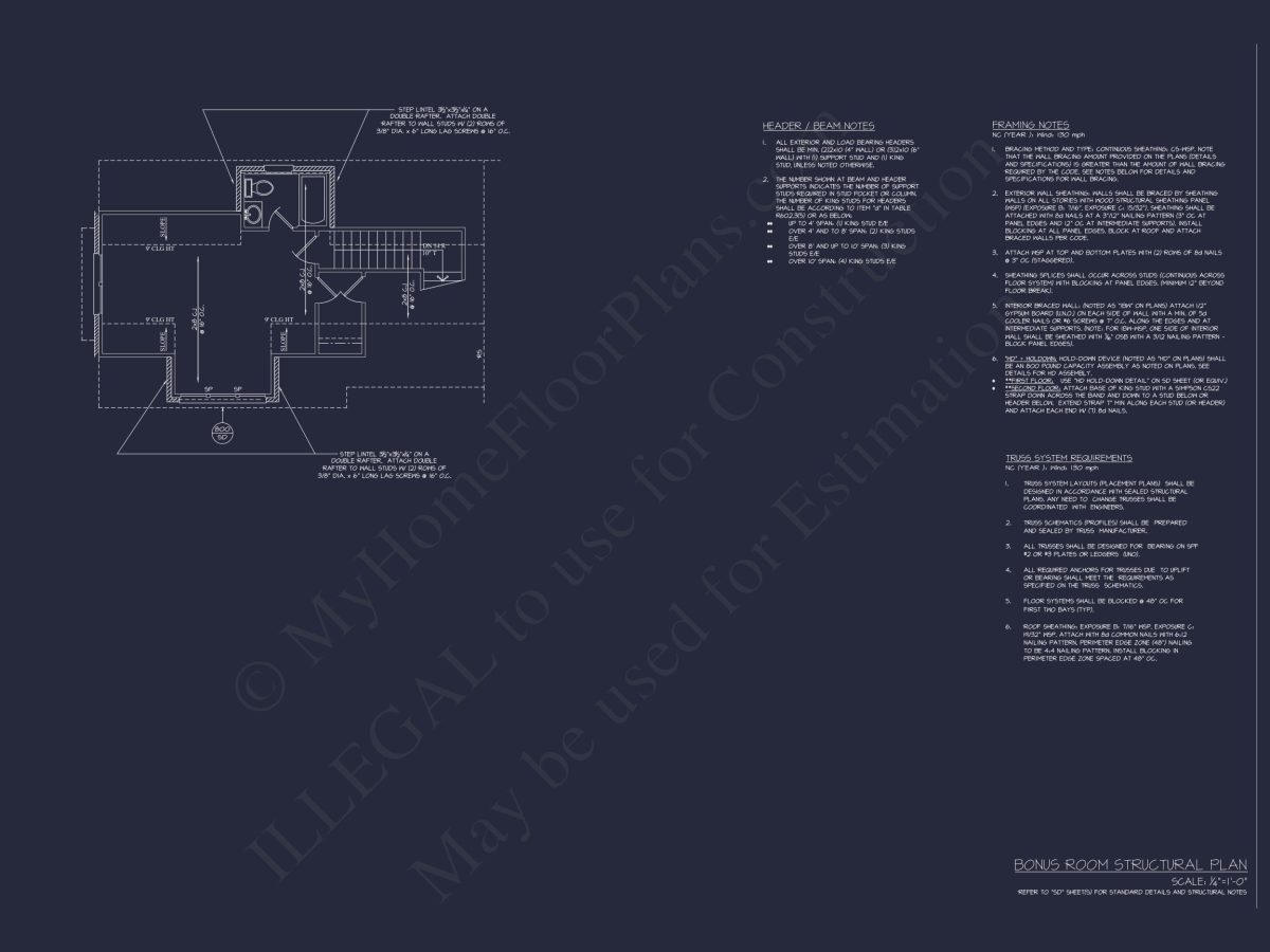 Modern Craftsman house Plan with 1.5 Floors, CAD Designs, and Blueprint