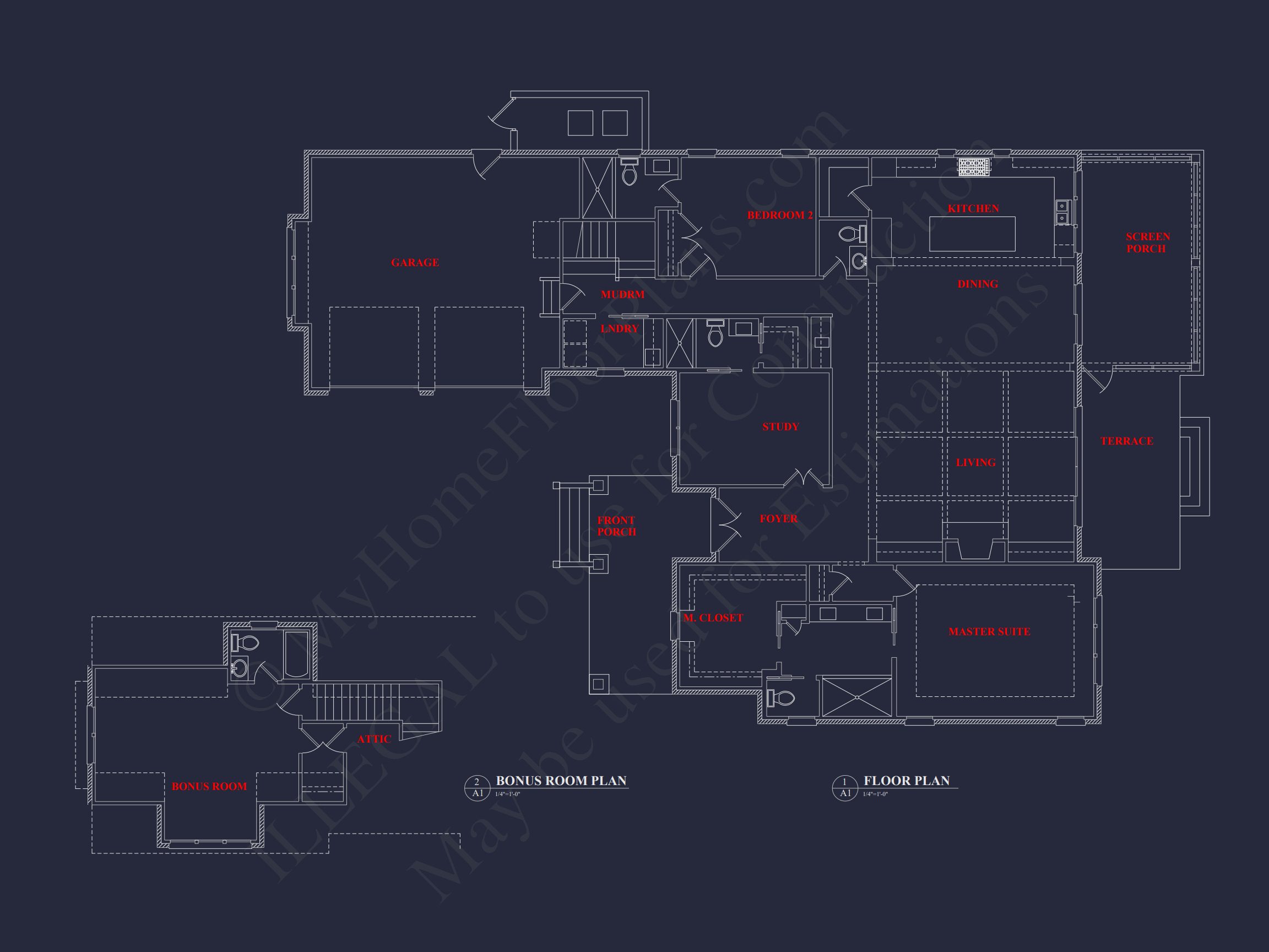 Modern Craftsman Home Plan with 1.5 Floors,CAD Designs,and Blueprint